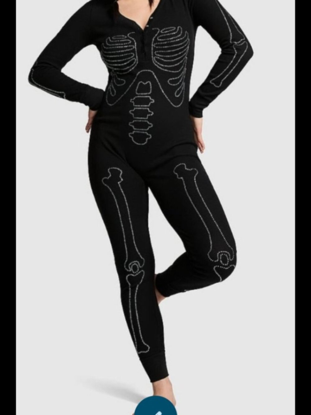 VS PINK bling skeleton onesie